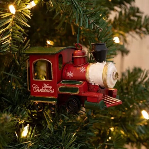 Christmas Vintage Truck and Train Ornament Set (New) - Picture 2 of 6